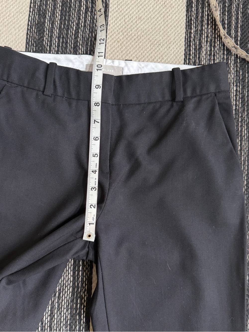 Everlane Women's Wool Blend Black Dress Pants - Slim Tailored Style Size 2 - Picture 6 of 7